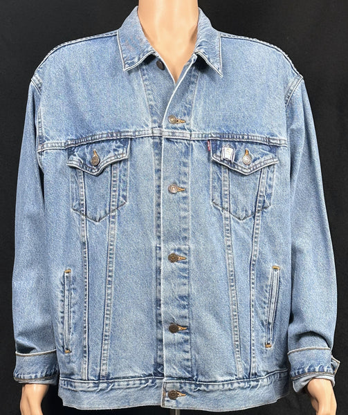 Upcycle Allman Brothers Band Levi's Denim Jacket Men's XLarge