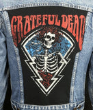 Upcycle Grateful Dead Levi's Denim Jacket Vintage USA 40 Men's Small Women's Medium