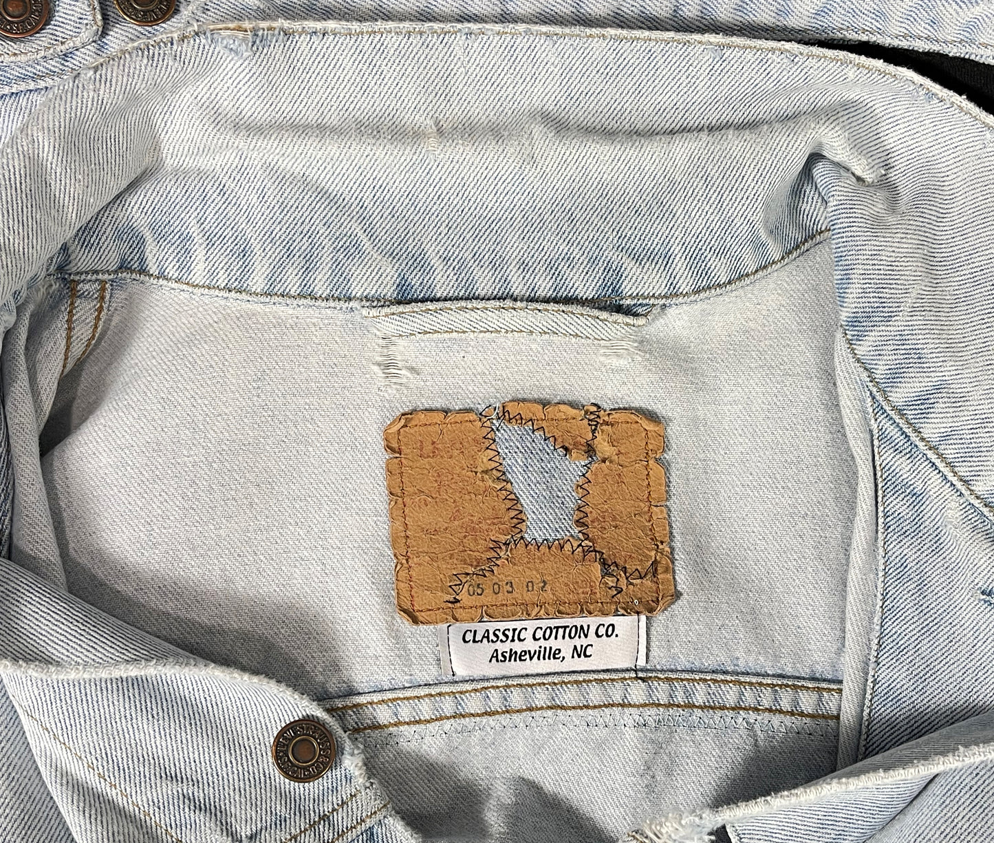 Upcycle Misfits Levis Denim Jacket Mens Large Womens XLarge