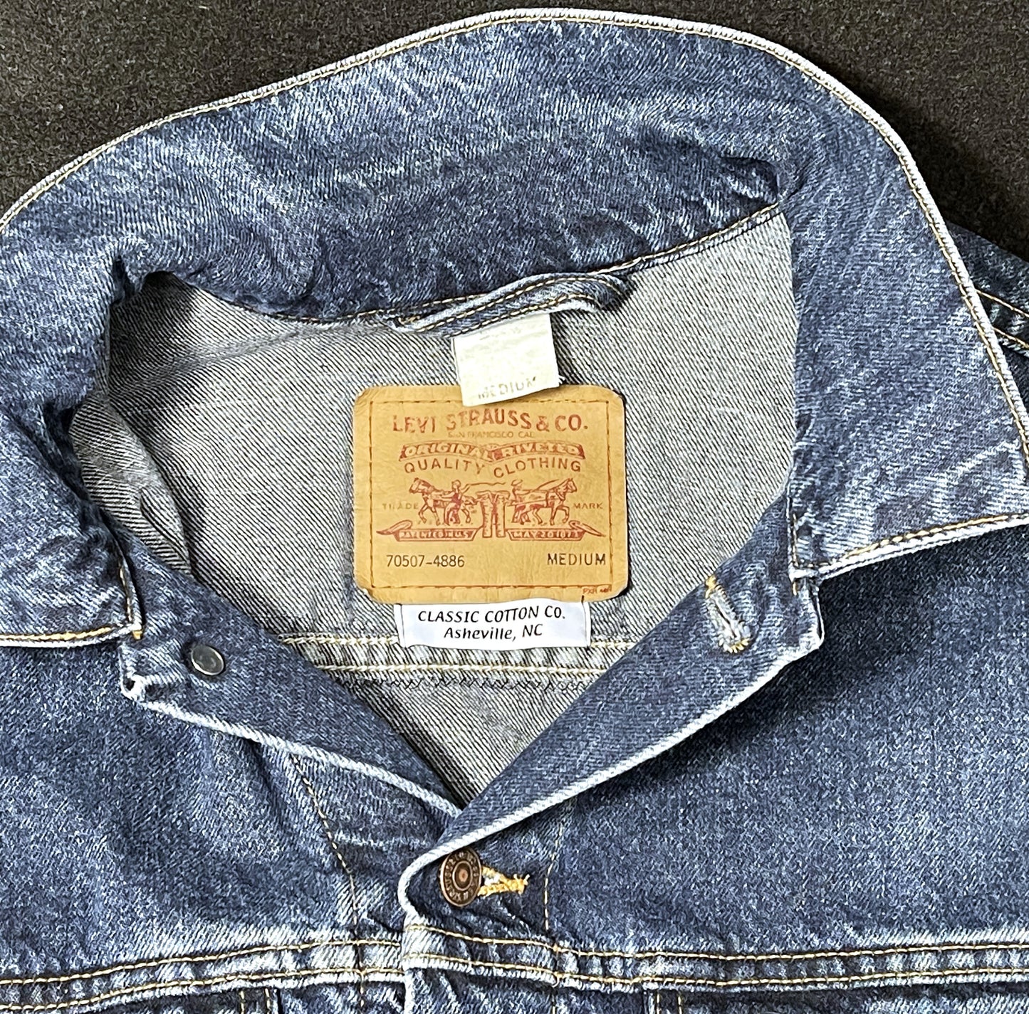 Upcycle Taylor Swift Levi's Denim Jacket Men's Large Women's XLarge