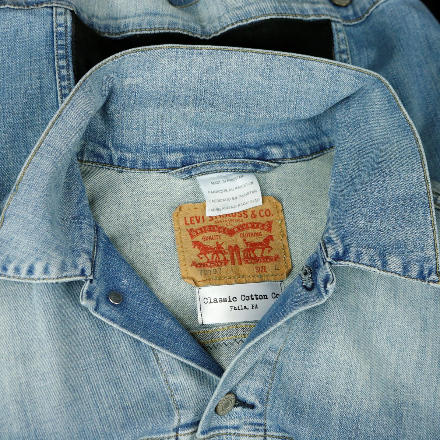 Weezer Levis Denim Jacket Ratitude Mens Large