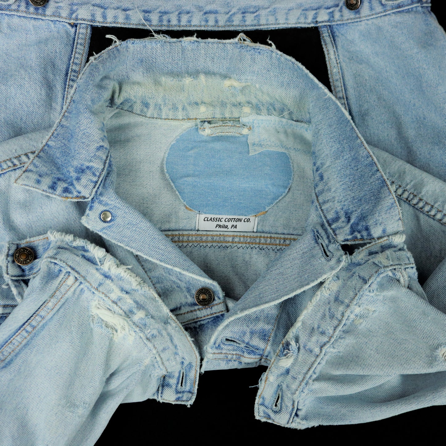 Metallica Levi's Denim Jacket Distressed Mens XLarge