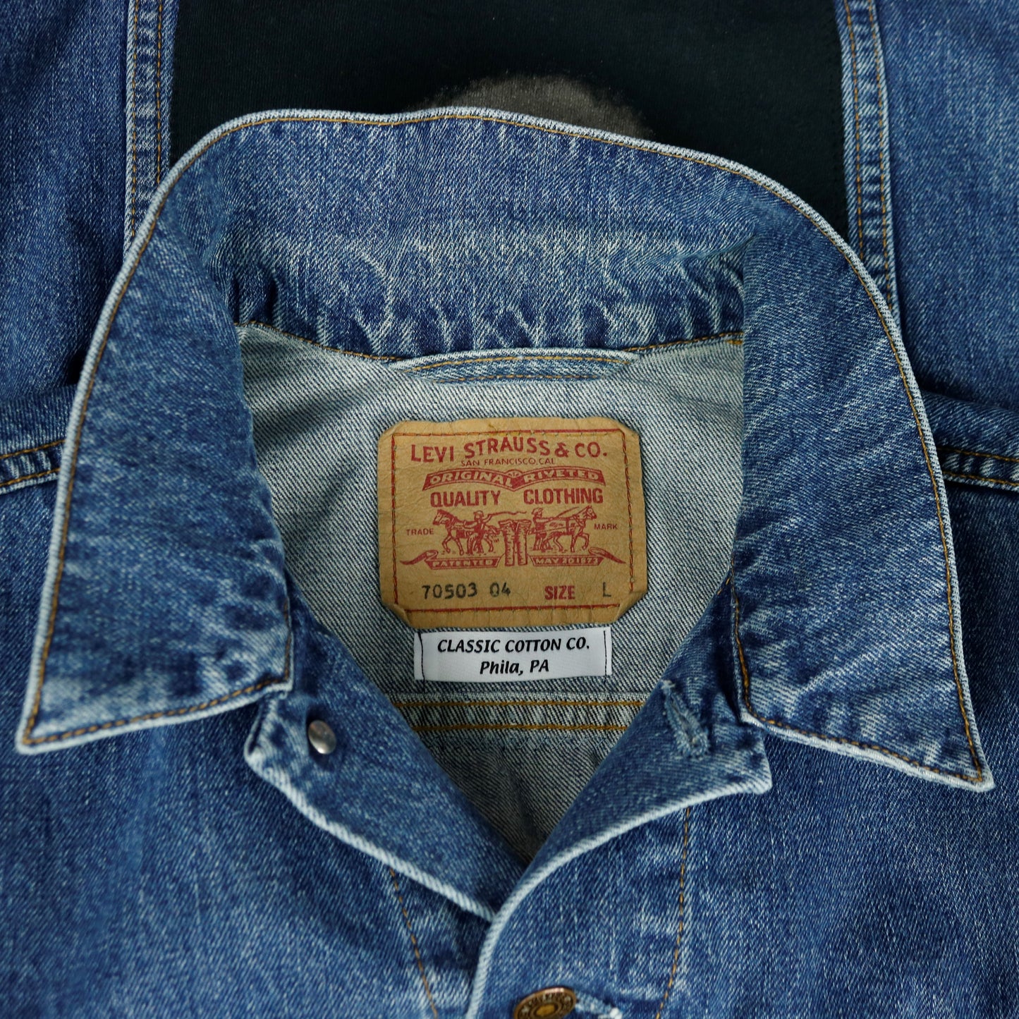 Frank Zappa Levis Denim Jacket Mens Large
