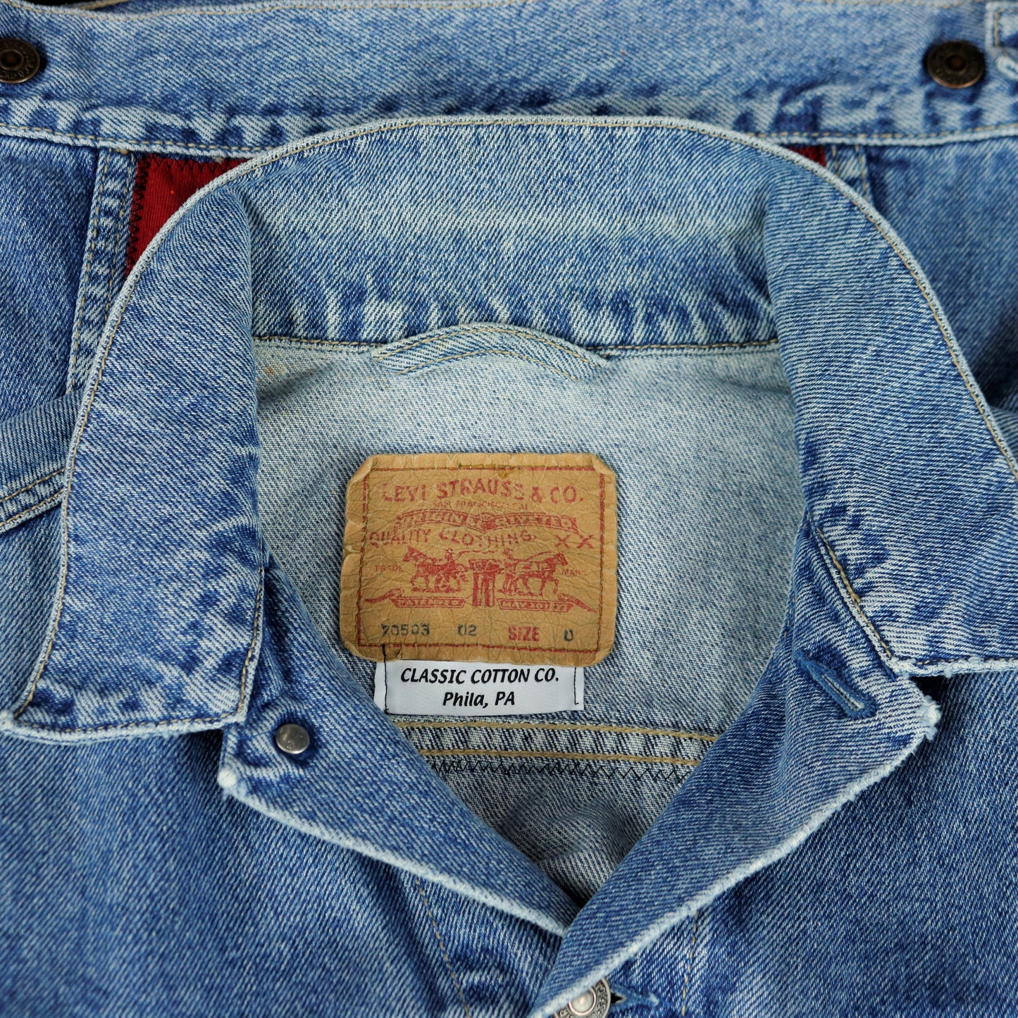 RUSH Band Levis Denim Jacket Snakes and Arrows Mens Medium
