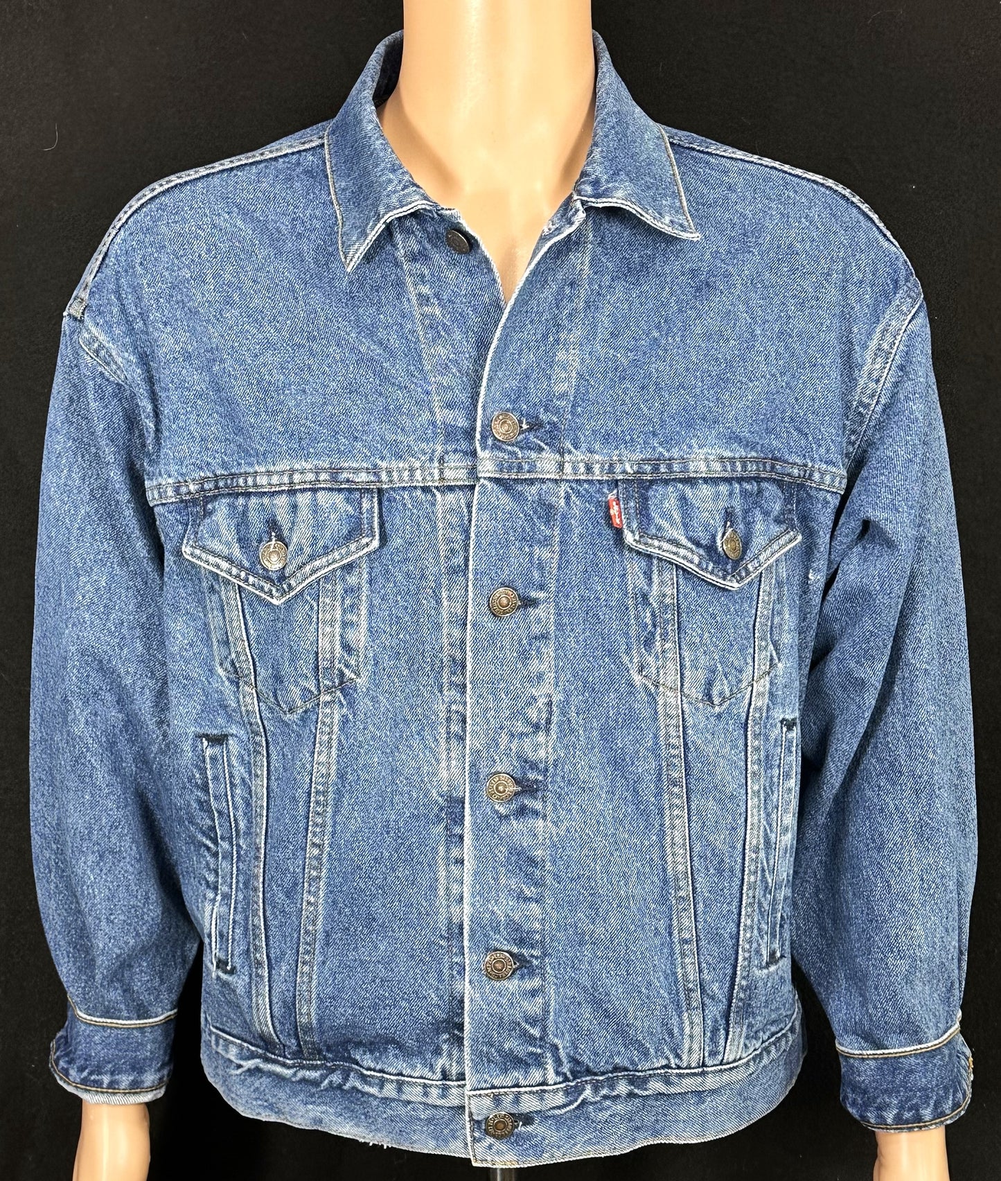 Upcycle Black Sabbath Levi's Denim Jacket Vintage USA Men's Large Women's XLarge