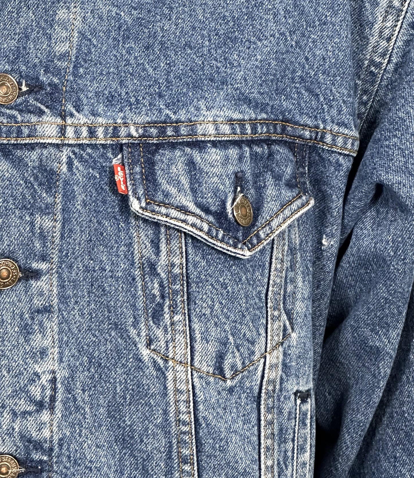 Upcycle Black Sabbath Levi's Denim Jacket Vintage USA Men's Large Women's XLarge