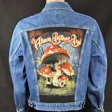 Upcycle Allman Brothers Band Levi's Denim Jacket Vintage USA 46L Men's Large Women's XLarge