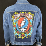 Upcycle Grateful Dead Levi's Denim Jacket Vintage USA 48R Men's Large Women's XLarge