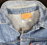 Upcycle Grateful Dead Levi's Denim Jacket Blues for Allah Vintage USA 44R Men's Large Women's XLarge