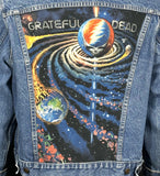 Upcycle Grateful Dead Levi's Denim Jacket Vintage USA 44 Men's Medium Women's Large