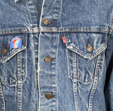 Upcycle Grateful Dead Levi's Denim Jacket Vintage USA 44 Men's Medium Women's Large