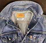 Upcycle AC/DC  Levi's Denim Jacket Vintage USA 38 Men's Small Women's Medium