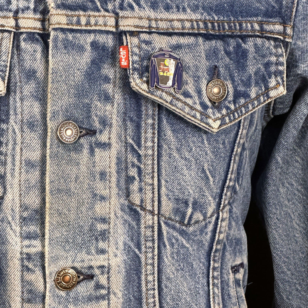 Upcycle Guns N Roses Levi's Denim Jacket Vintage 38L Men's Small Women's Medium