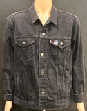 Upcycle Willie Nelson Levi's Black Denim Jacket Men's XLarge