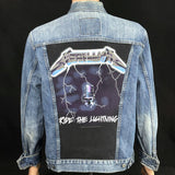 Upcycle Metallica Levi's Denim Jacket Ride the Lightning Men's Large Women's XLarge