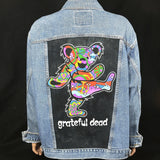 Upcycle Grateful Dead Levi's Denim Jacket Bears Men's XXL 2X