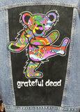 Upcycle Grateful Dead Levi's Denim Jacket Bears Men's XXL 2X