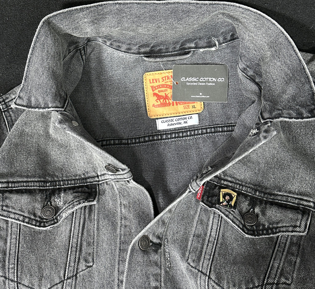 Black Classic Cotton Denim Jacket