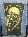 Upcycle Black Sabbath Levi's Denim Jacket US Tour 78 Men's XXL