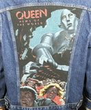 Upcycle Queen Levi's Denim Jacket Vintage USA 46 News OF the World Men's Large Women's Xlarge