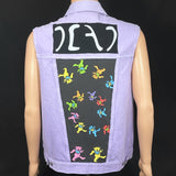 Upcycle Grateful Dead Levi's Denim Vest Made in USA Women's Large