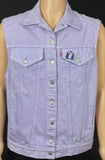 Upcycle Grateful Dead Levi's Denim Vest Made in USA Women's Large