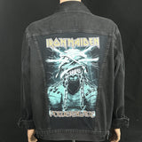 Upcycle Iron Maiden Black Levi's Denim Jacket Powerslave  Men's XLarge