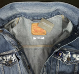 Upcycle Pantera Levi's Denim Vest Jacket Cowboys From Hell Men's XXL