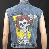 Upcycle Grateful Dead Levi's Denim Vest Women's Medium/Large