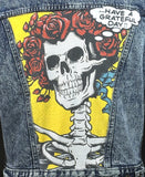 Upcycle Grateful Dead Levi's Denim Vest Women's Medium/Large