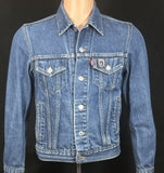 Upcycle Jimi Hendrix Levi's Denim Jacket Kiss The Sky Men's Small Women's Medium