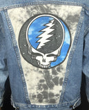 Upcycle Grateful Dead Levi's Denim Jacket Vintage Steelie WOMEN'S Medium