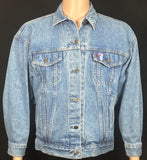 Upcycle Grateful Dead Levi's Denim Jacket Vintage Steelie WOMEN'S Medium