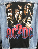 Upcycle Levi's AC/DC Denim Jacket Men's Large Women's XLarge