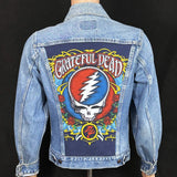 Upcycle Grateful Dead Levi's Denim Jacket Vintage USA 40L Men's Small Women's Medium