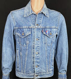 Upcycle Grateful Dead Levi's Denim Jacket Vintage USA 40L Men's Small Women's Medium