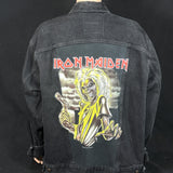 Upcycle Iron Maiden Levi's Black Denim Vintage Jacket Men's XXL 2X