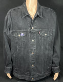 Upcycle Iron Maiden Levi's Black Denim Vintage Jacket Men's XXL 2X