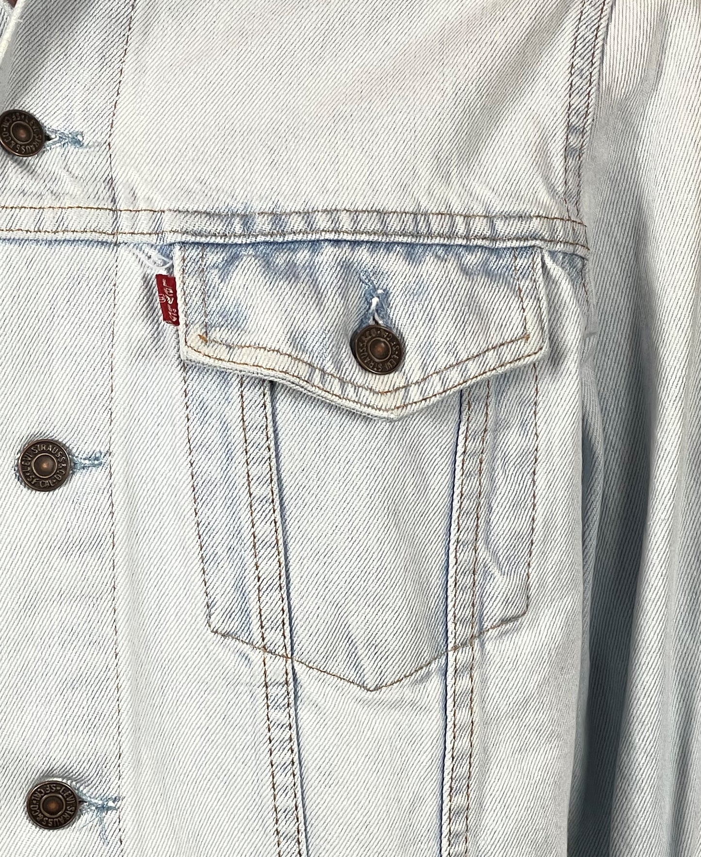 Upcycle Elton John Levis Denim Jacket Farewell Tour Mens Medium Womens Large