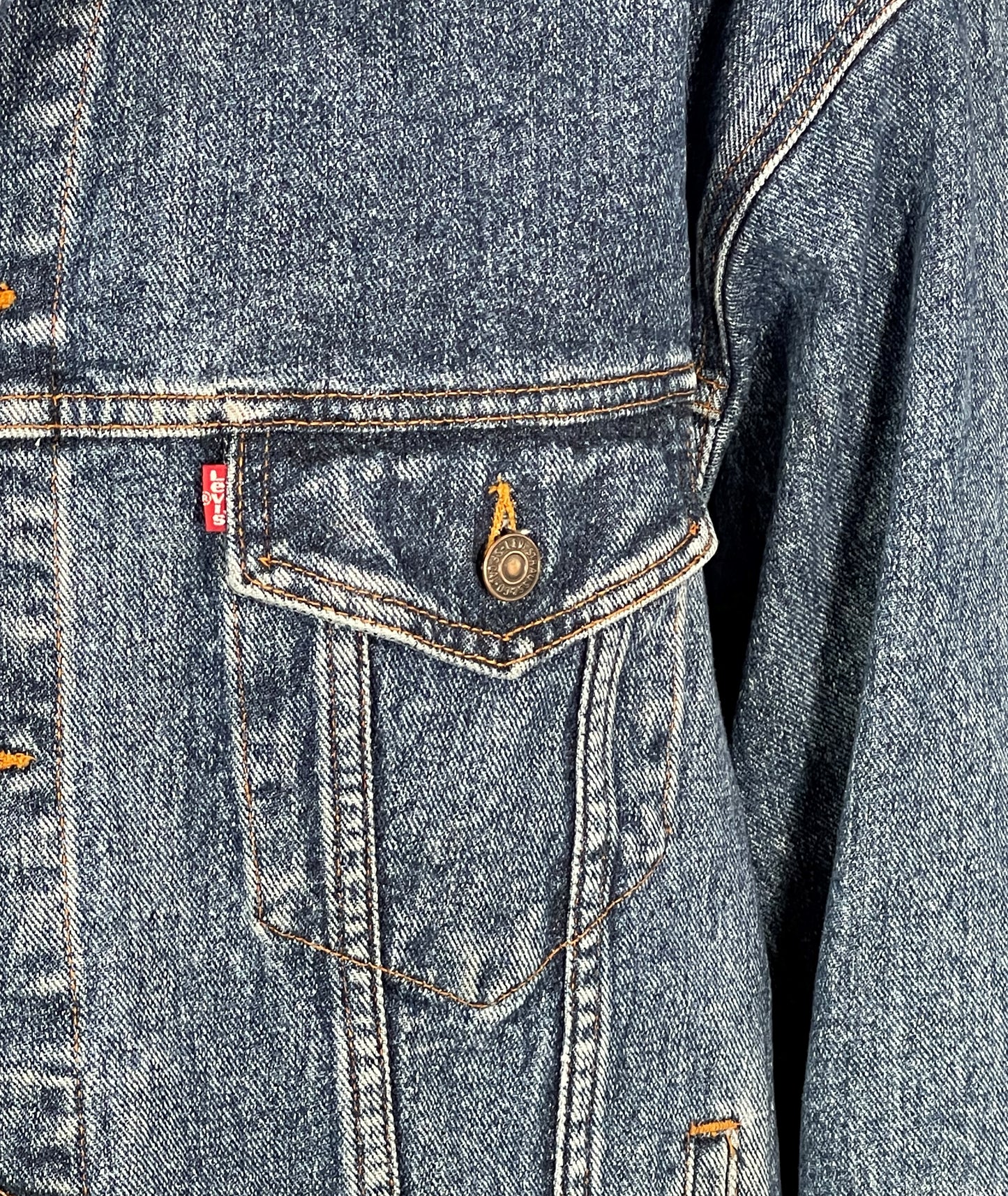 Upcycled Led Zeppelin Levis Denim Jacket Mens XLarge
