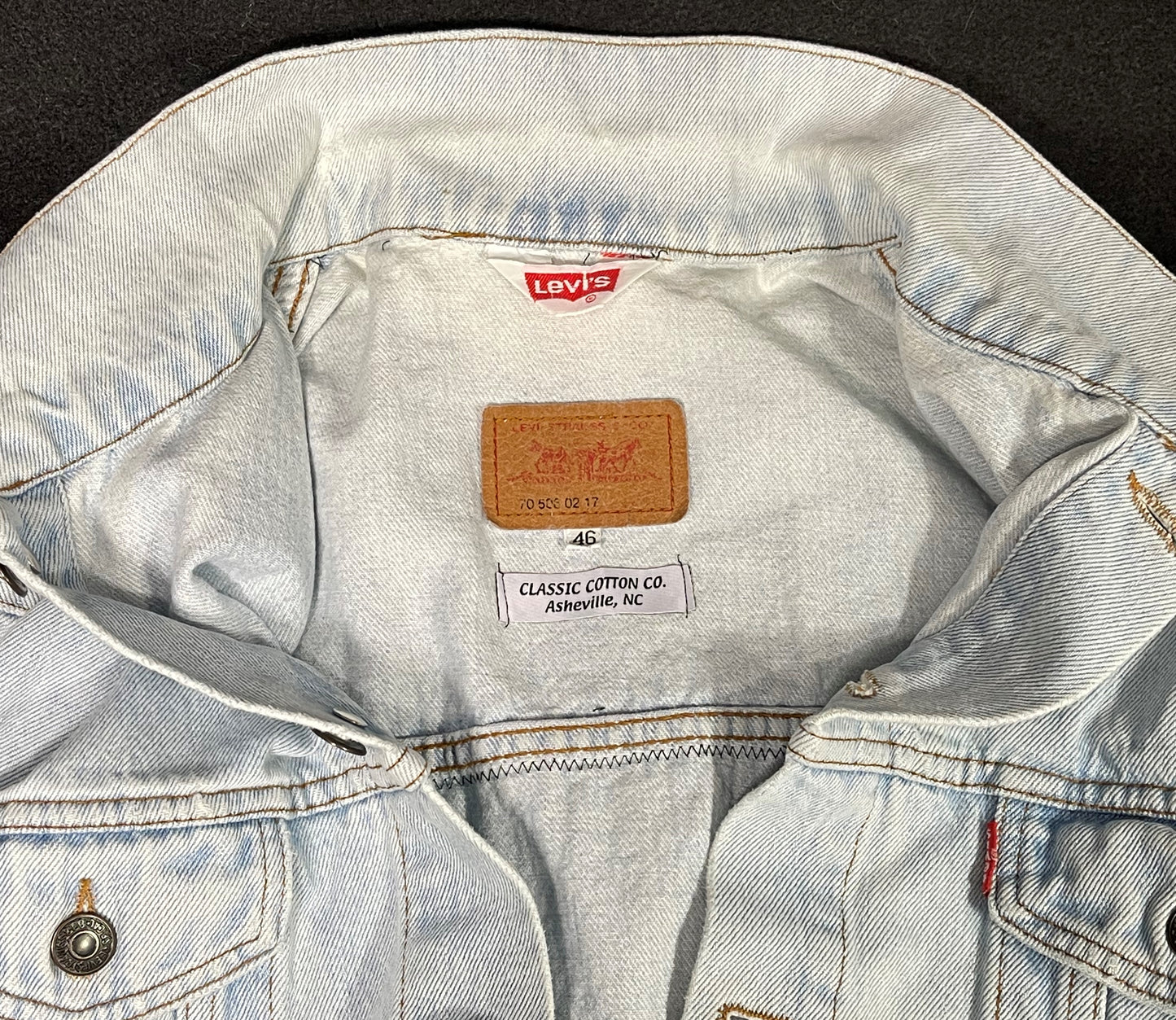 Upcycle Metallica Levi's Denim Vest Distressed Battle Jacket  Mens Large/XLarge