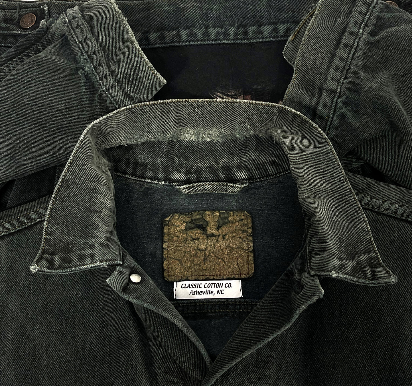 Upcycle Iron Maiden Levis Black Denim Jacket Mens Large