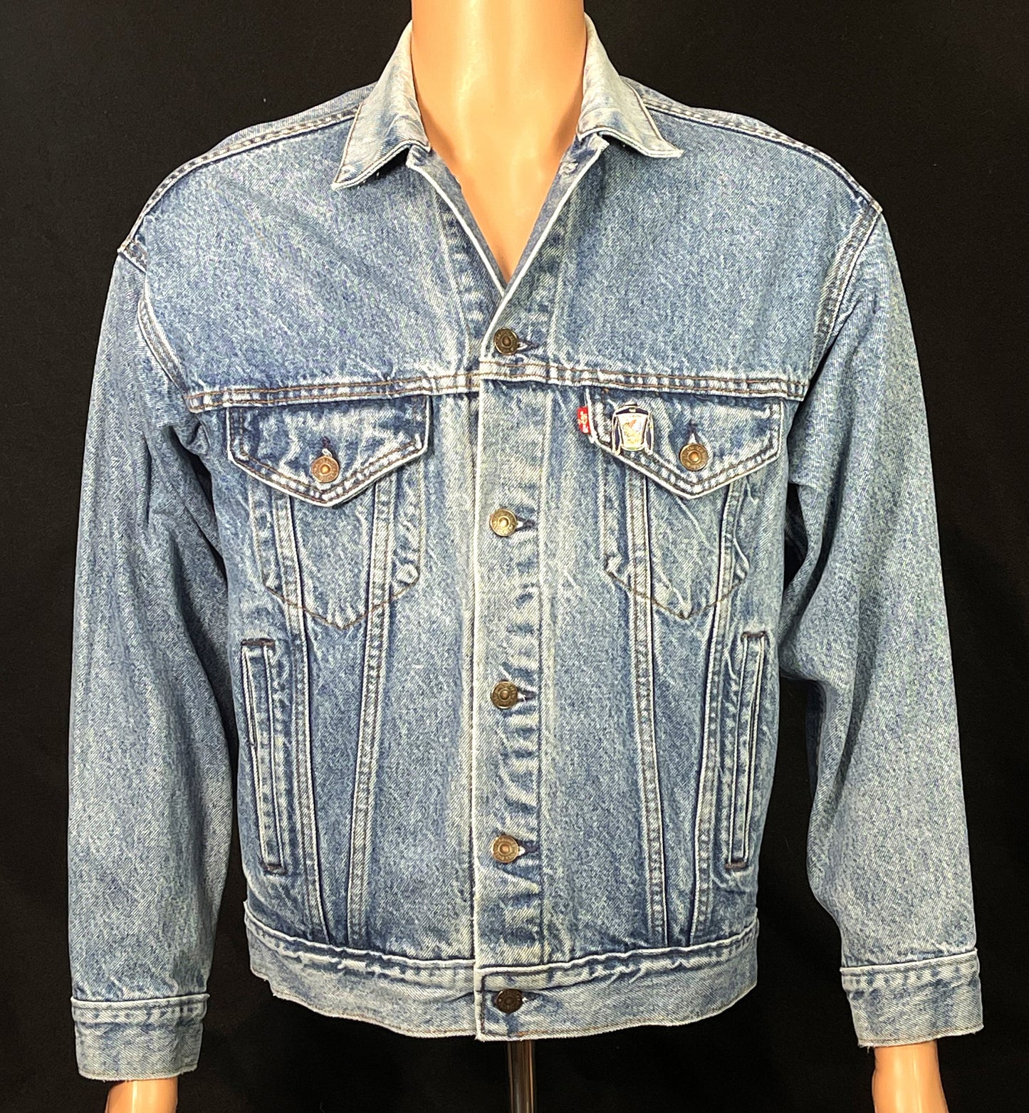 Upcycle Grateful Dead & Company Levis Denim Jacket Bertha Vintage USA Mens Small Womens Medium