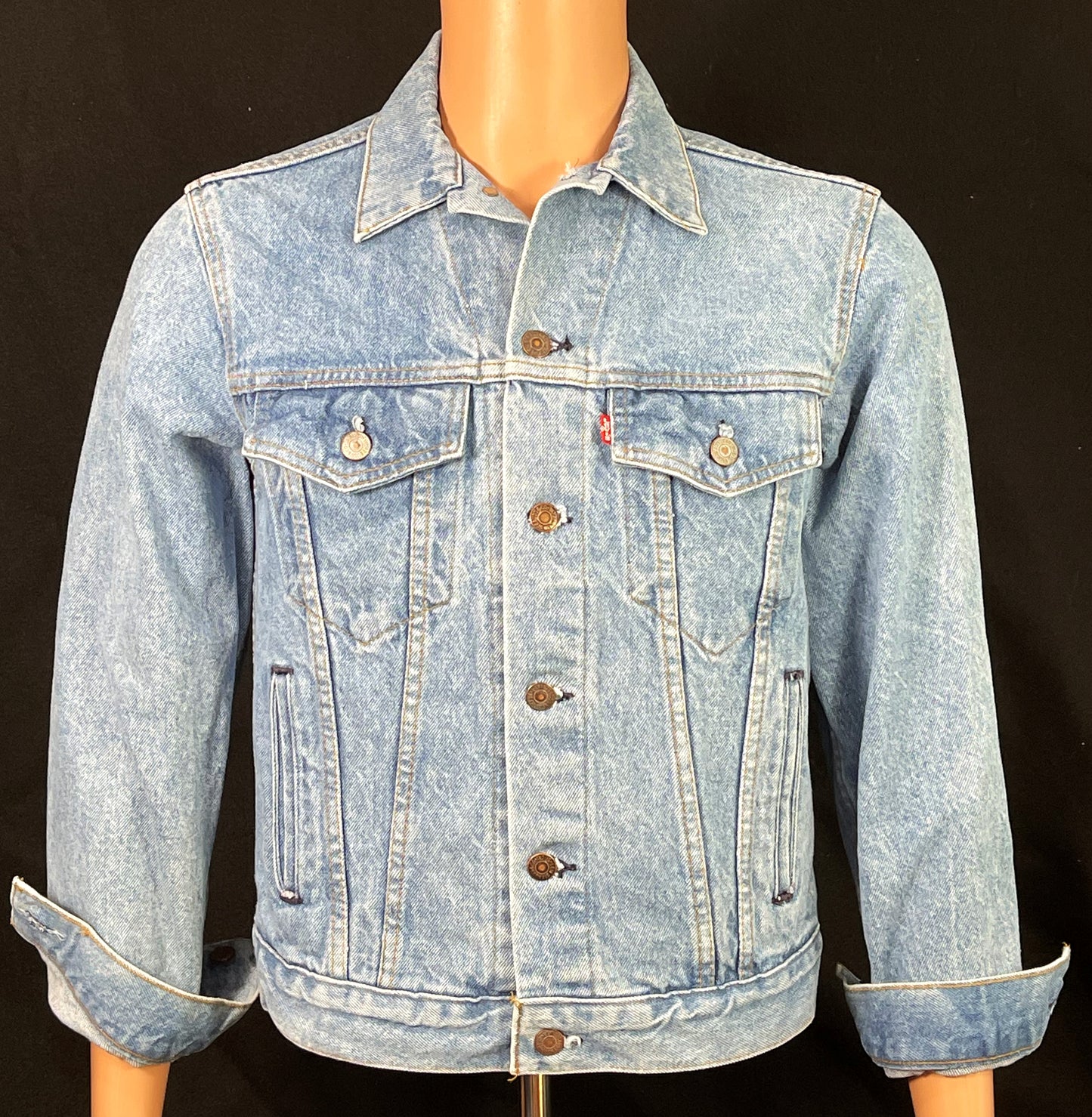Upcycle John Mayer Levis Denim Jacket World Tour 2017 Vintage USA 38R  2017 tour Mens Small