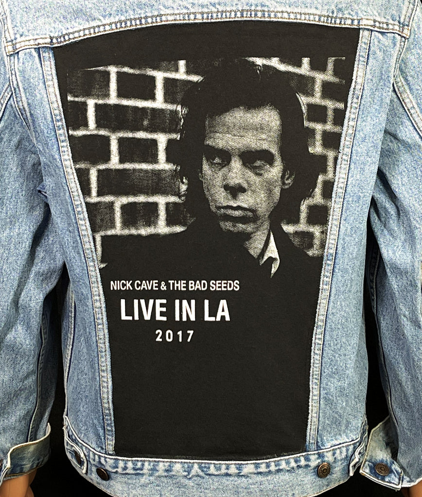 Upcycle Nick Cave and the Bad Seeds Levi's Denim Jacket Men's Medium Women's Large