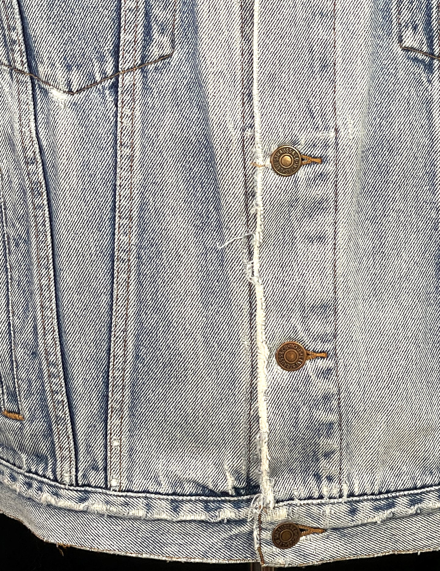 Upcycle Ozzy Osbourne Levis Denim Jacket Men's Medium Womens Large
