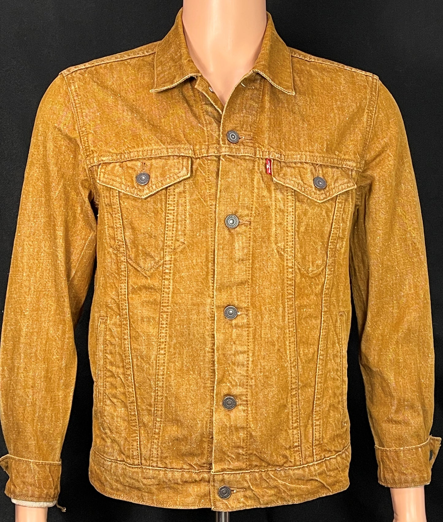Upcycle Grateful Dead Levis Brown Denim Jacket Spring Tour 90 Men's Medium Women's Large