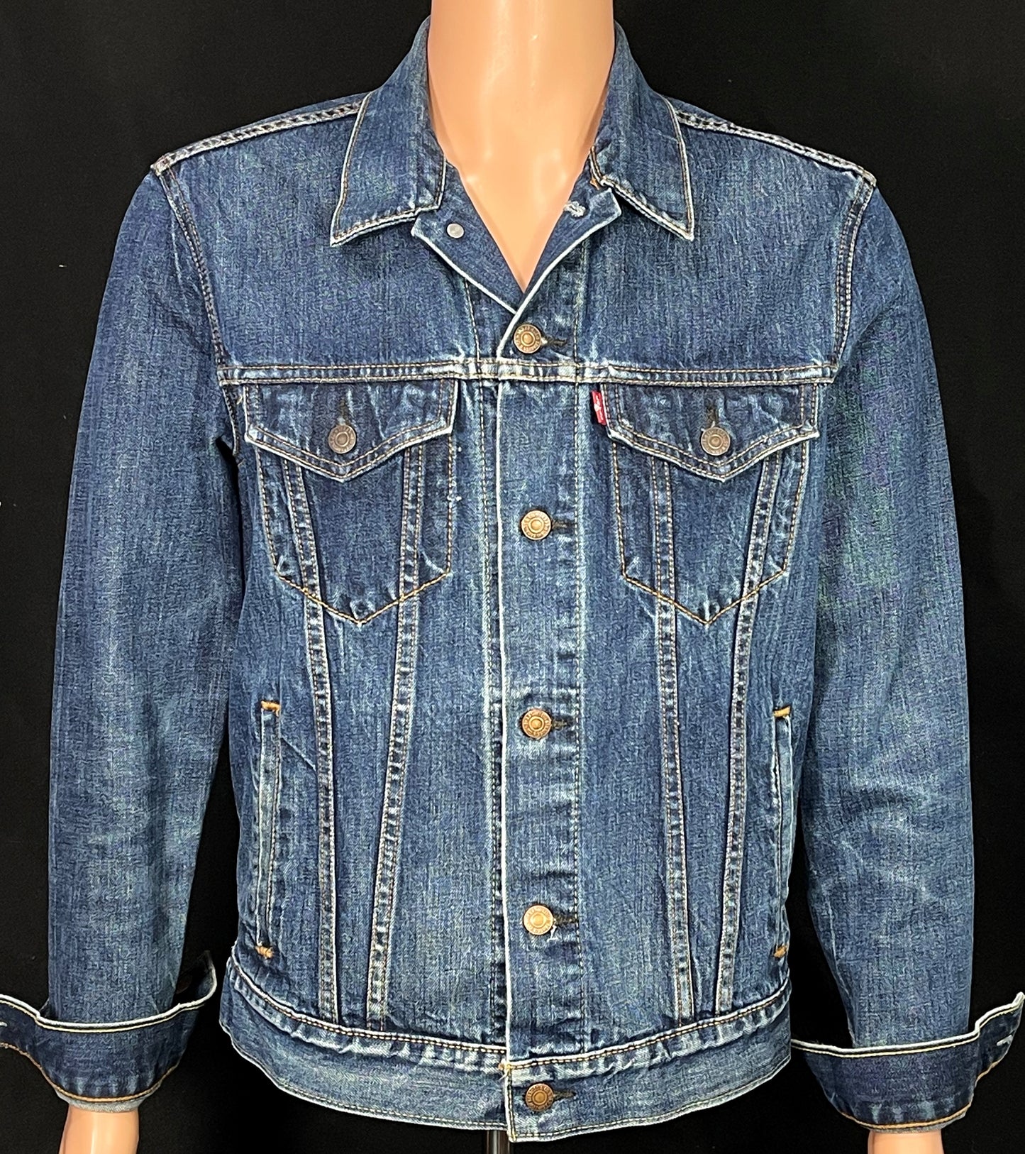 Upcycle Pink Floyd Levis Denim Jacket The Wall Mens Medium Womens Large