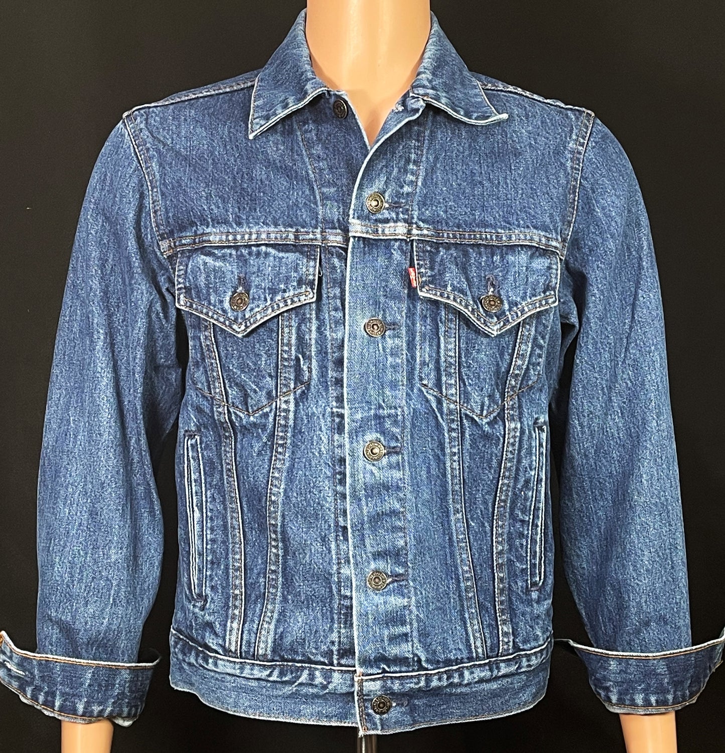 Upcycle Grateful Dead Levis Denim Jacket Vintage 38 Mens Small Womens Medium