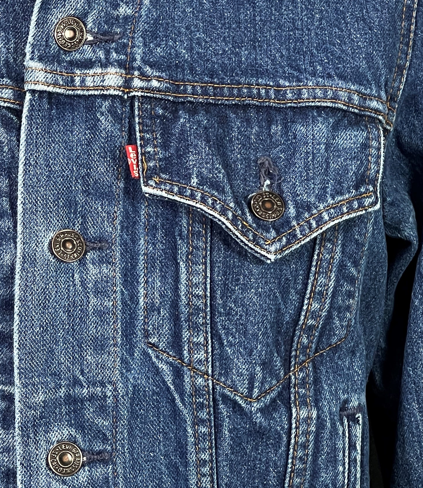 Upcycle Grateful Dead Levis Denim Jacket Vintage 38 Mens Small Womens Medium